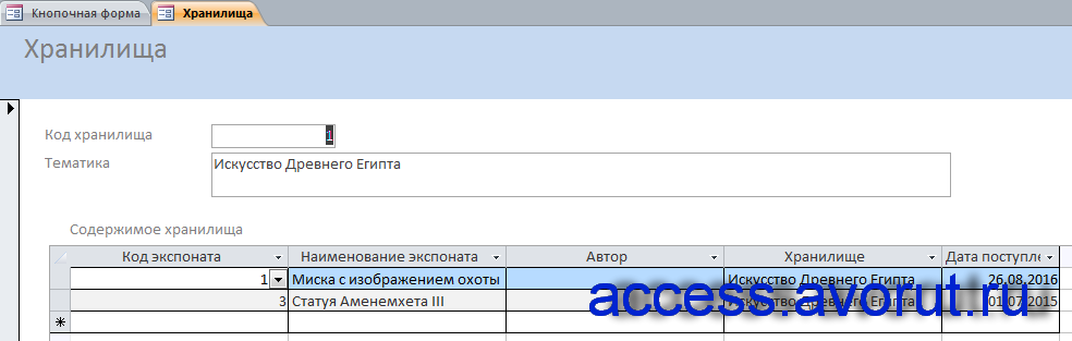 Контрольная работа по теме Хранилища и базы данных